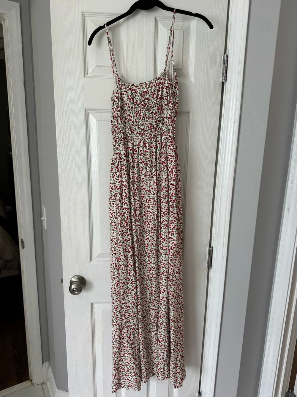 Abercrombie and Fitch Strawberry Front Tie dress